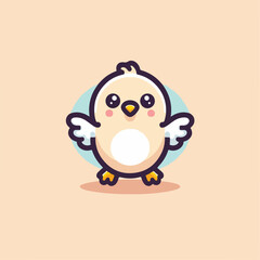 cute chick vector image