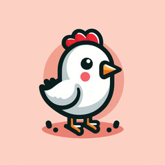 cute chick vector image