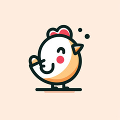 cute chick vector image