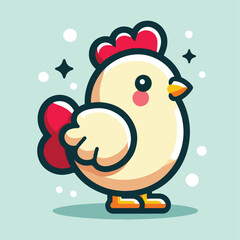 cute chick vector image