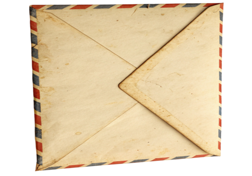 Envelope on transparent