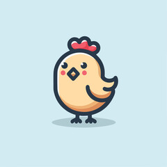 cute chick vector image