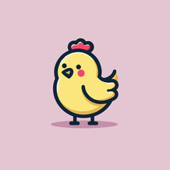 cute chick vector image