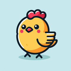 cute chick vector image