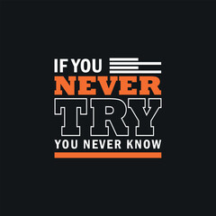 Obraz premium You never know, i you never try