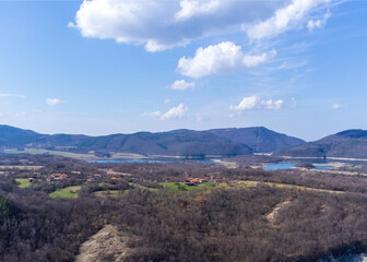 landscape with mountains
