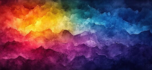 Set of motivational and inspirational quote posters with abstract watercolor background bright bold colors modern typography script lettering symmetrical artistic design