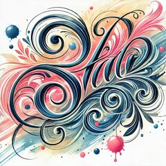 Obraz premium Font Brush Script MT