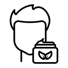 hair gel Line Icon