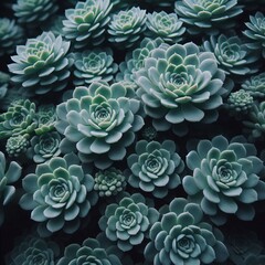 The small fleshy leaves of sedum