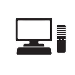 vector computer monitor