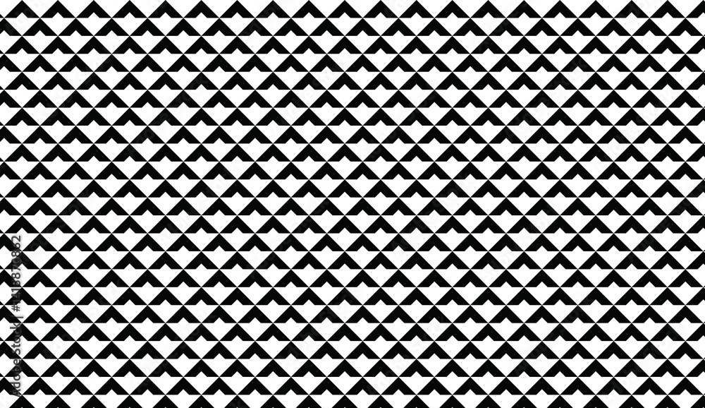 Aufkleber black and white geometric pattern creating an optical illusion with triangles, ideal for backgrounds