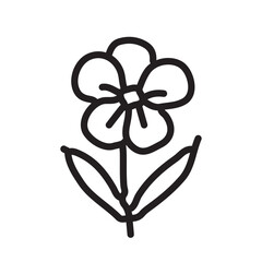 vector illustration of elements with Flowers symbols	
