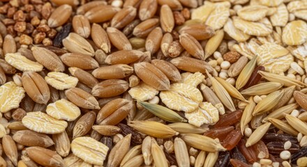 Close Up of Various Grains and Seeds