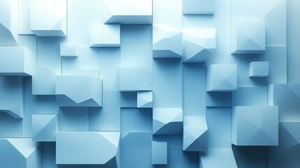Fototapeta premium Minimalist abstract background with 3D cubes for business presentation clean modern geometric design white space render