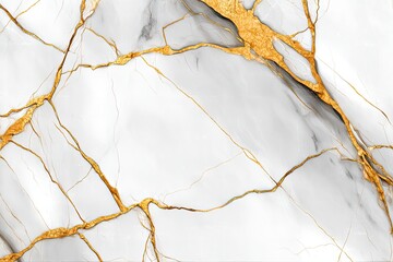 Abstract marble texture with gold veins