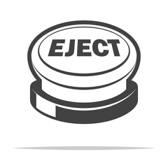 Eject button outline icon transparent vector isolated