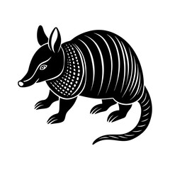 armadillo-vector-silhouette illustration