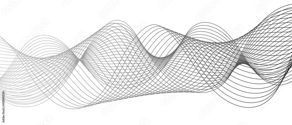 Aufkleber modern wave abstract background vector background with curved shapes. geometric design used for para