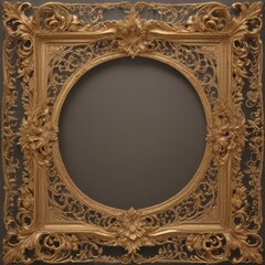 gold picture frame, antique gold frame, antique gold picture frame