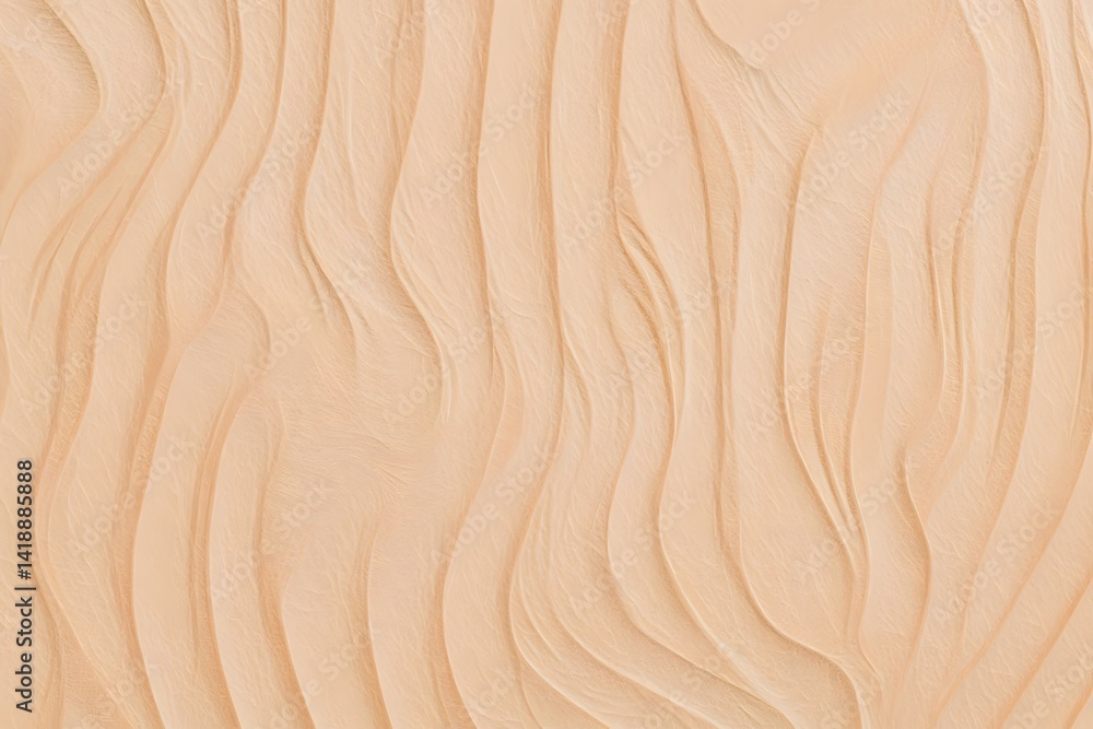 Poster a close-up shot of gently undulating, soft, beige fabric creating a soothing pattern, the interplay 