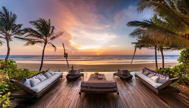 Paradise Found: A Luxury Retreat at Sunset