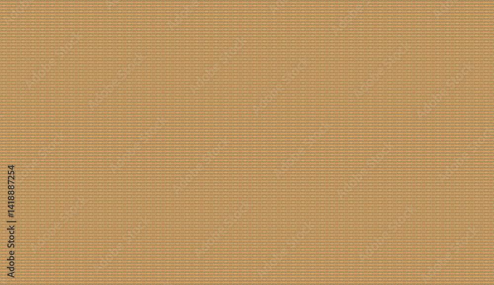 Poster detailed macro shot of light brown fabric texture, creating a seamless pattern of small squares with