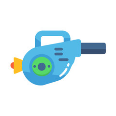 Cartoon Vector Illustration of a Toy Water Gun