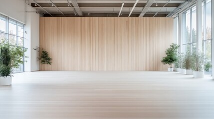 Modern, minimalist studio space