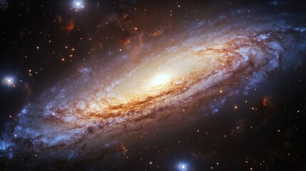 Obraz premium Cosmic Swirl: A Breathtaking Spiral Galaxy