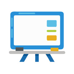 Presentation Board Illustration: Modern Design, Whiteboard, Chart Graphic
