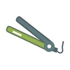 Modern Flat Design Illustration of a Hair Straightener