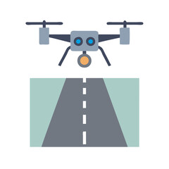 Drone View of Road, Aerial Photography, Surveillance