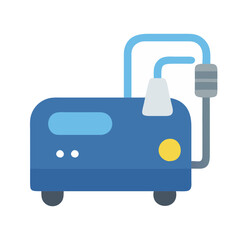 Medical Nebulizer Machine for Asthma Treatment Vector Illustration