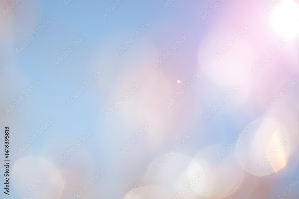 Aufkleber abstract bokeh backdrop with dreamy light effects, creating a serene and artistic aesthetic. capturi