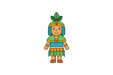 Brazilian Traditional Costume Vector Art Design Cultural Heritage Illustration 