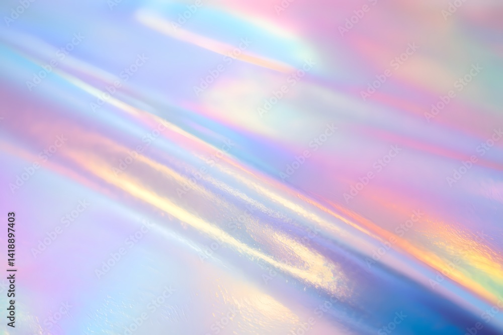Fototapete abstract, a close-up shot of iridescent, capturing a dazzling interplay of light and color. this mac
