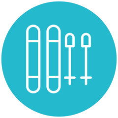 Skis Vector Icon