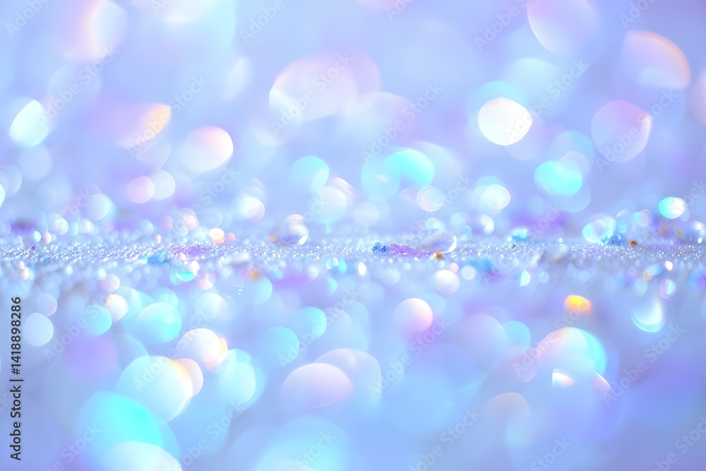 Fototapete captured in an enchanting display of light and color, this macro shot presents a dazzling array of s