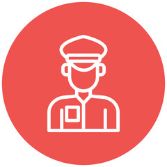 Taxi Driver Vector Icon