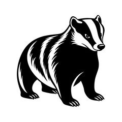 badger-vector-silhouette illustration