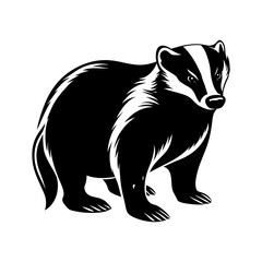 badger-vector-silhouette illustration