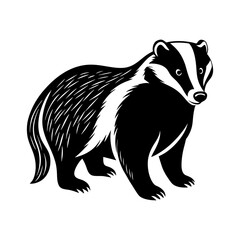 badger-vector-silhouette illustration