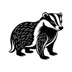 badger-vector-silhouette illustration