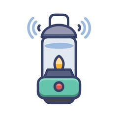 Modern Smart Lantern Icon for Camping and Outdoor Use