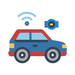 Smart car with wireless connectivity and wearable device