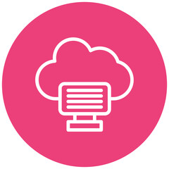Cloud Computing Vector Icon