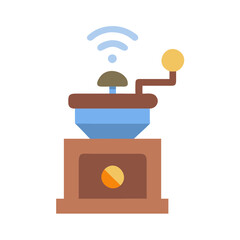 Smart Coffee Grinder: Retro Style Meets Connectivity Icon