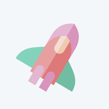 Icon Star Up. related to Cryptocurrency symbol. flat style