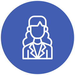 Female Professor Vector Icon